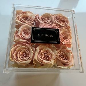 Pink eternal rose jewellery box acrylic